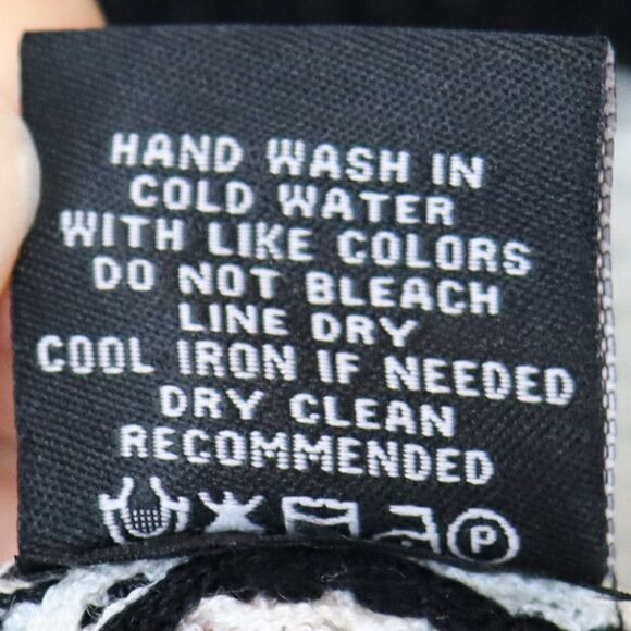 Vertigo Black & White Stripe Loose Open Knit Tunic Sweater Size M New - Picture 6 of 6